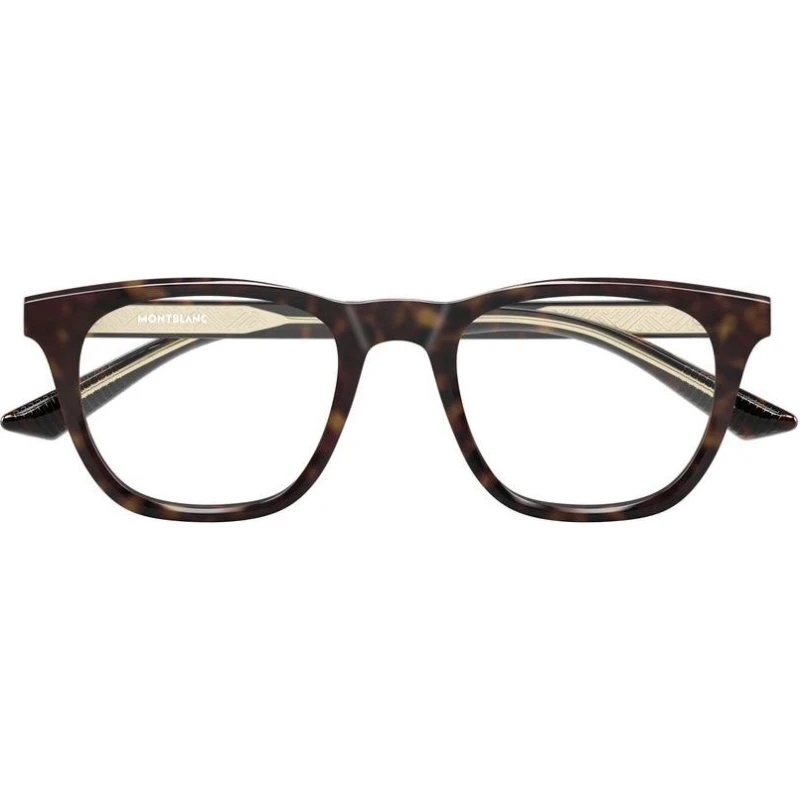 Montblanc MB0422O Gafas de Vista Cuadradas Habano para Hombre