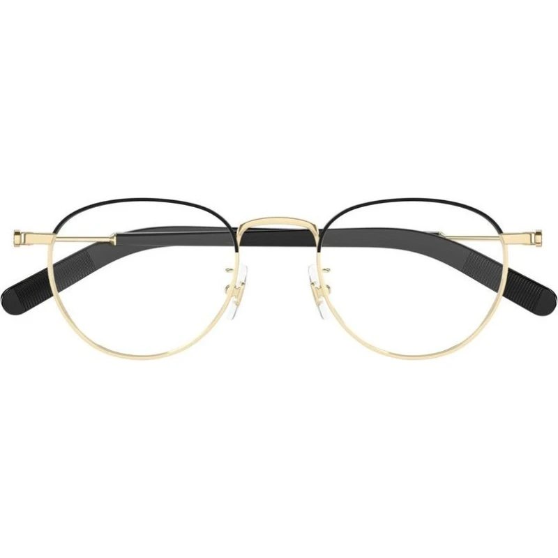 Montblanc MB0423O Gafas de Vista Redondas en Oro para Hombre