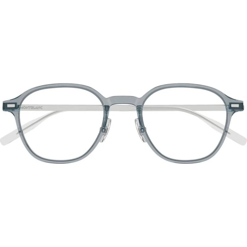 Montblanc MB0427O Gafas de Vista Redondas Gris para Hombre