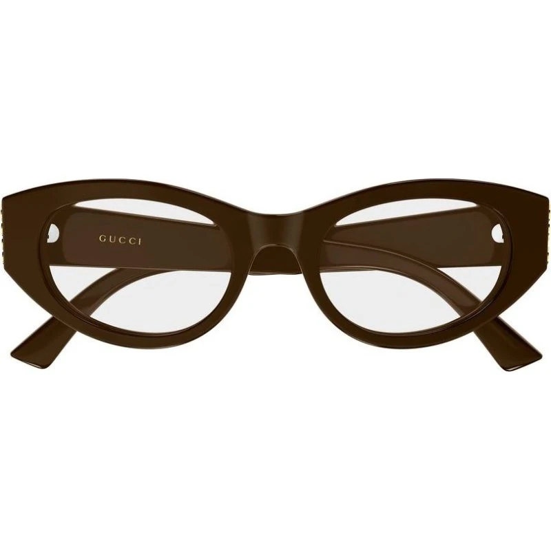 Gucci GG2041O Gafas de Vista Redondas Marrón para Mujer