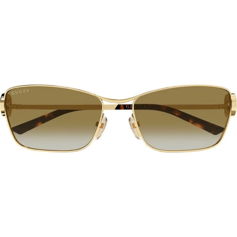 Gucci GG2045S Gafas de Sol Ojo de Gato Oro y Marrón 58mm