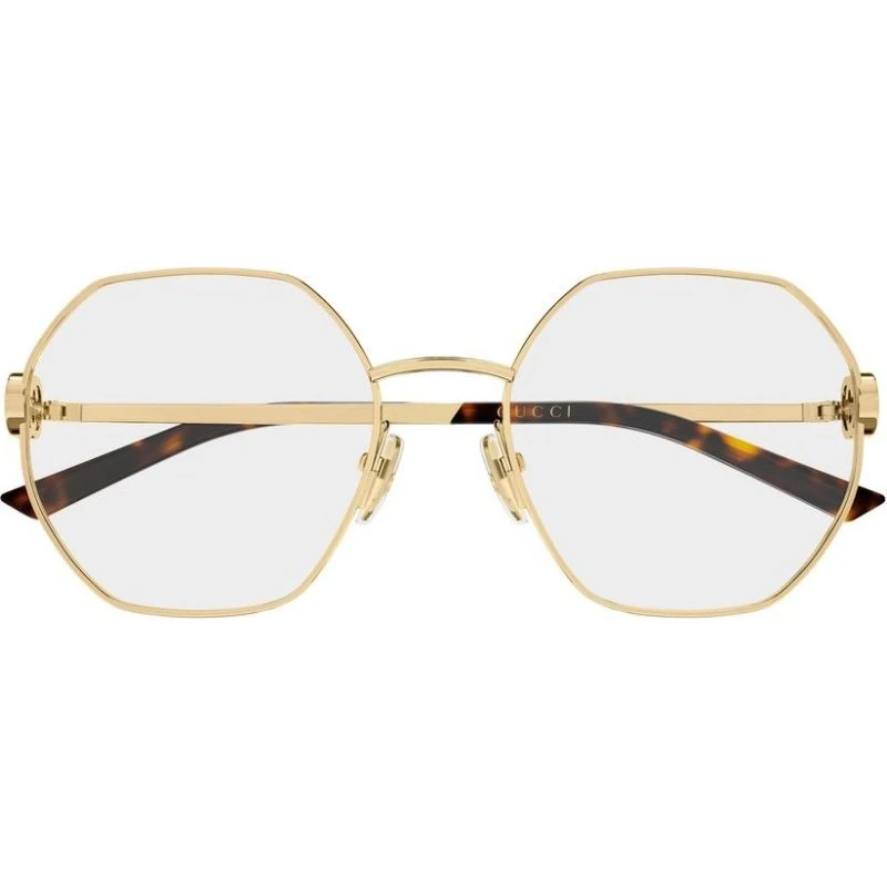 Gucci GG2048O Gafas de Vista Geométricas Oro para Mujer