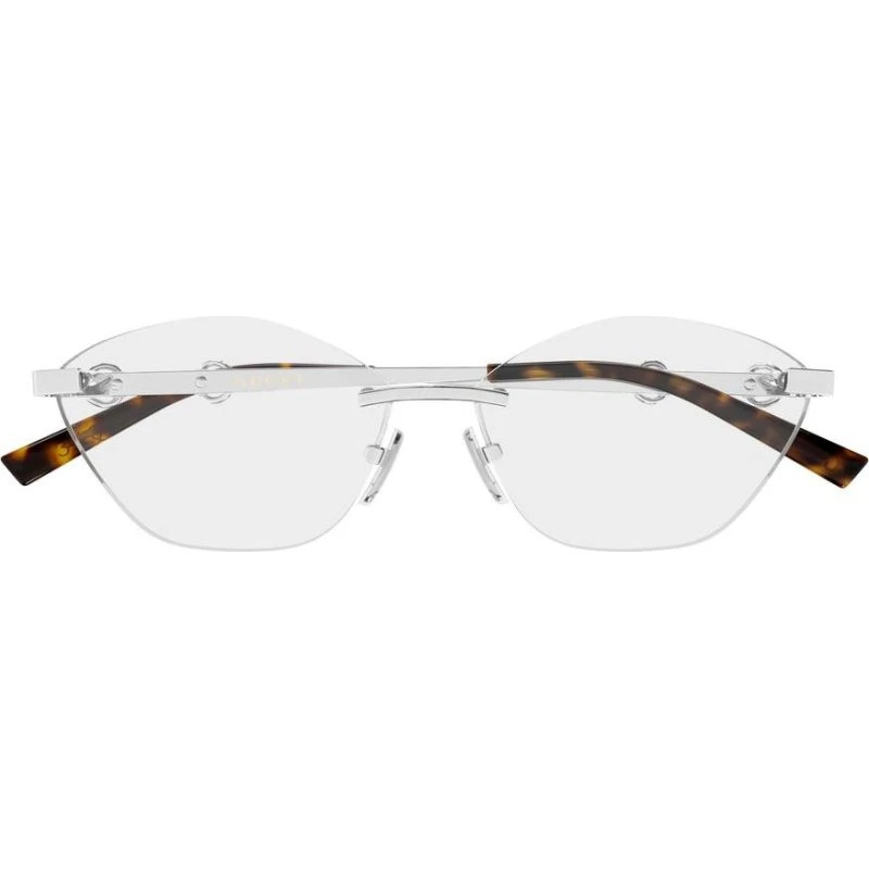 Gucci GG2050O Gafas de Vista Ojo de Gato para Mujer - Metal Plata