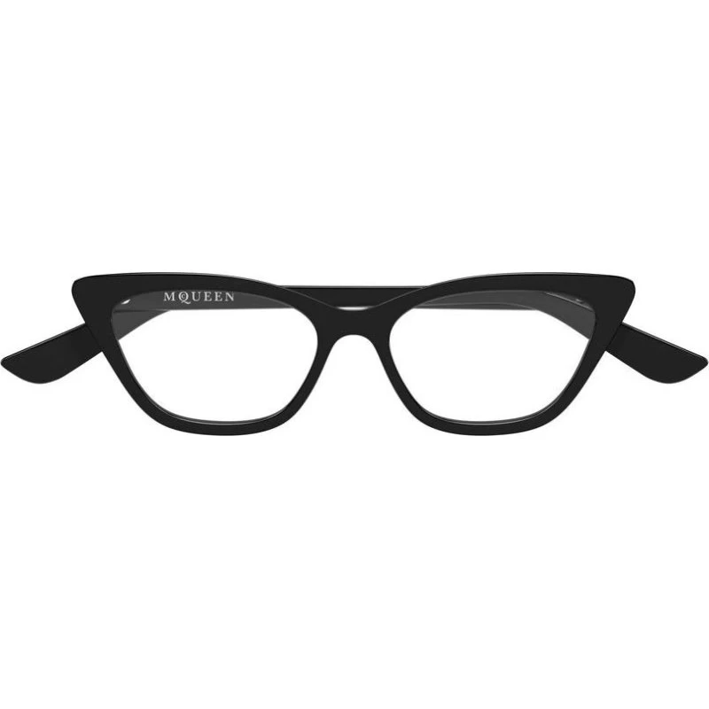 Alexander McQueen AM0560O Gafas de Vista Ojo de Gato Negro