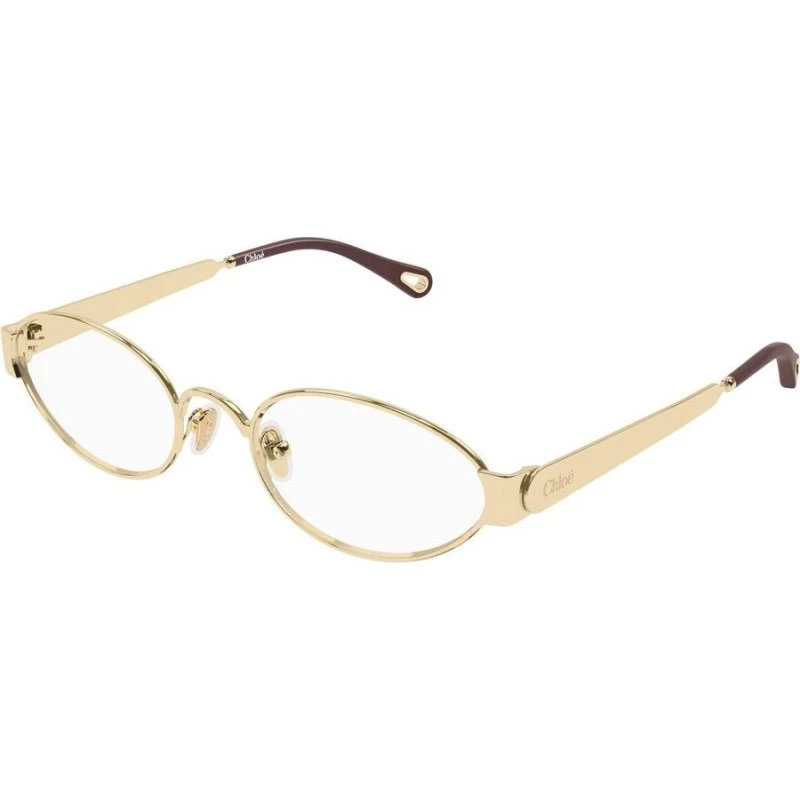 Chloé Ch0355O Gafas de Vista Ovaladas en Oro para Mujer
