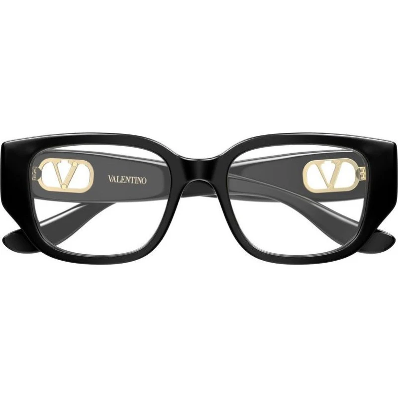 Valentino VG0037OA Gafas de Vista Cuadradas para Mujer - Negro