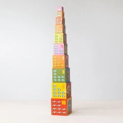 Djeco Primera Edad 10 Cubos Vehículos