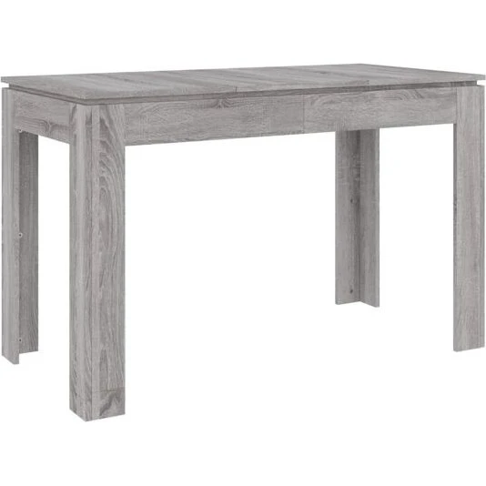 vidaXL Mesa de comedor Sonoma gris 120x60x76 cm