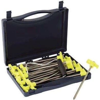 Outwell Caja de Acero para Arenques Verde Luminoso