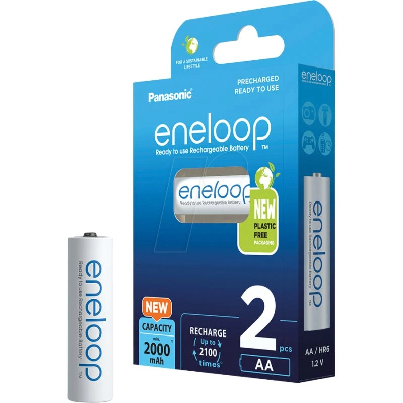 Panasonic Eneloop AA 2000 mAh BK-3MCDE/2CP