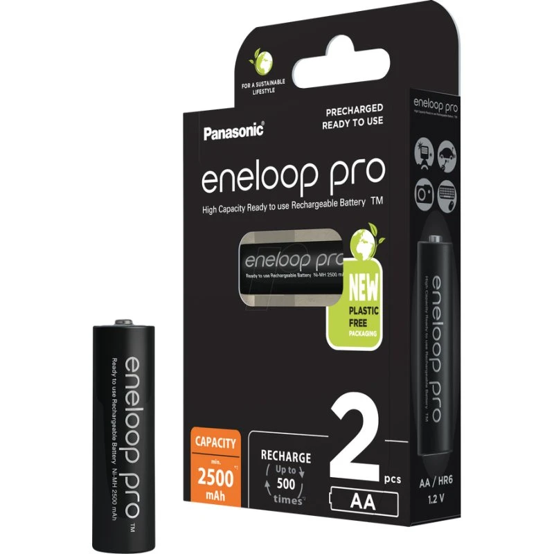 Eneloop Pro AA 2500 mAh (4 pilas)