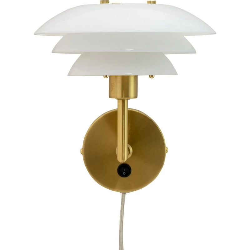 Dyberg Larsen Aplique de Pared DL20 Opal/Brass