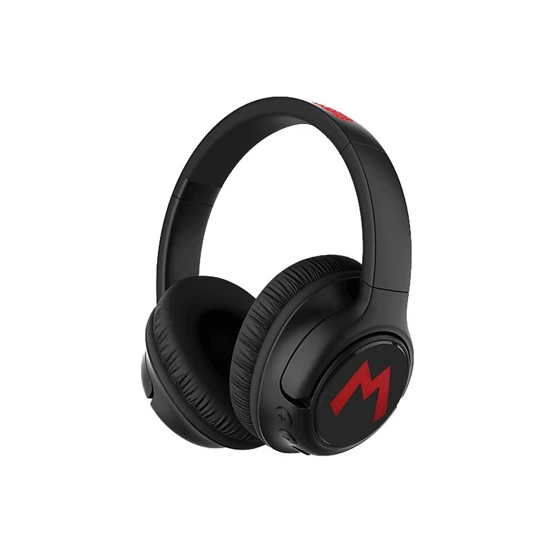FR-TEC Super Mario Wireless Headphones con luz LED - Negro
