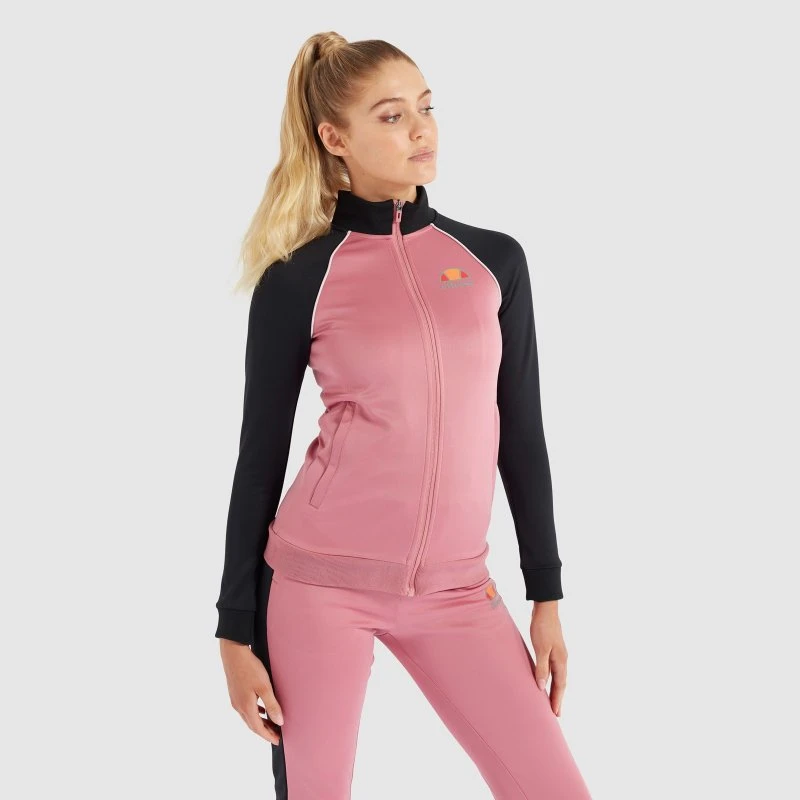 Ellesse Sudadera Pecani Full Zip Rosa y Negro - Talla 10