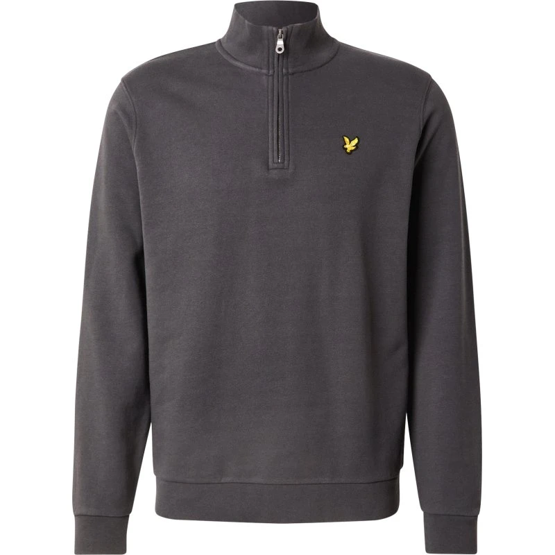 Lyle & Scott Jersey 1/4 Cremallera Loopback Gris Gunmetal