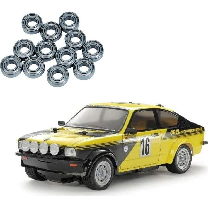Tamiya Opel Kadett GT/E MB-01 1:10 Amarillo/Negro