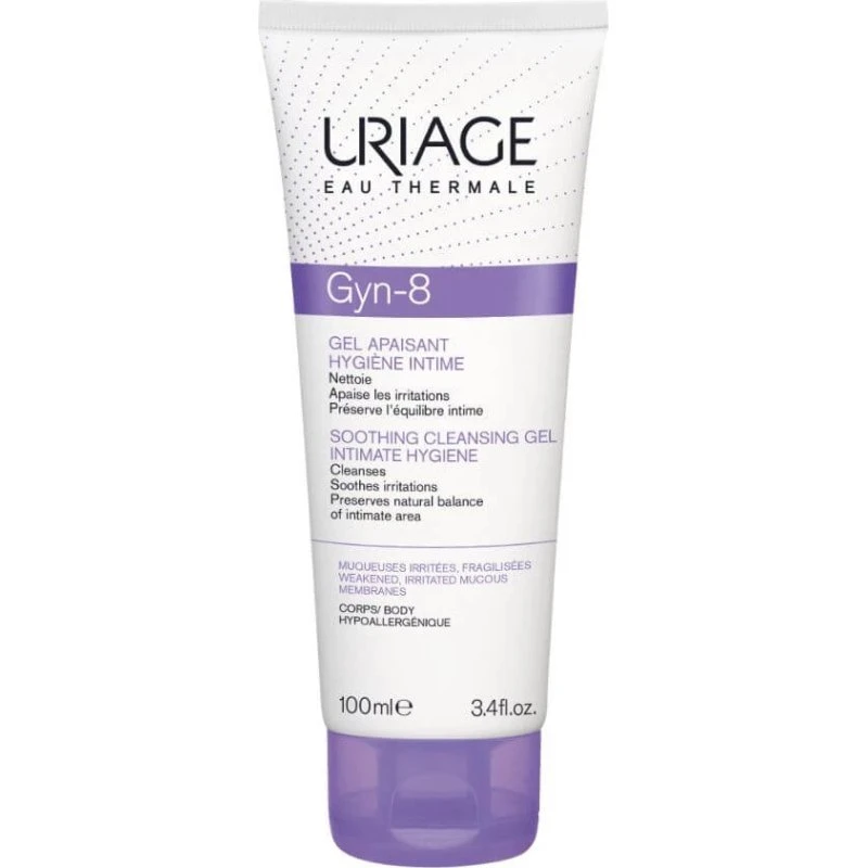 Uriage GYN-8 Gel de Higiene Íntima con pH8, 100 ml