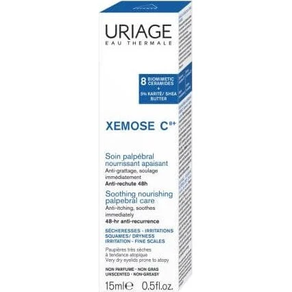 Uriage Xémose C8+ Crema Nutritiva y Calmante Contorno de Ojos, 15 ml