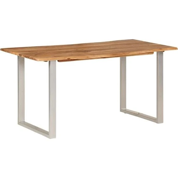 vidaXL Mesa de comedor 154x80x76 cm Acacia maciza