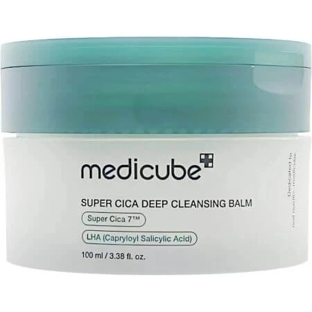 Medicube Super Cica Bálsamo Limpiador Facial con Centella Asiática, 100 ml