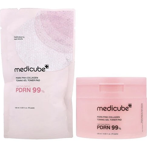 Medicube PDRN Pink Collagen Toning Gel Toner Pad 70 pads