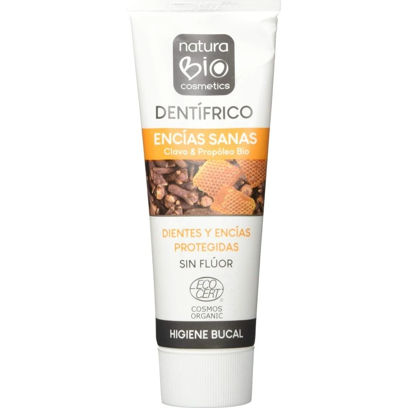 NaturaBio Cosmetics Pasta de Dientes sin Flúor con Propóleo y Clavo 75ml