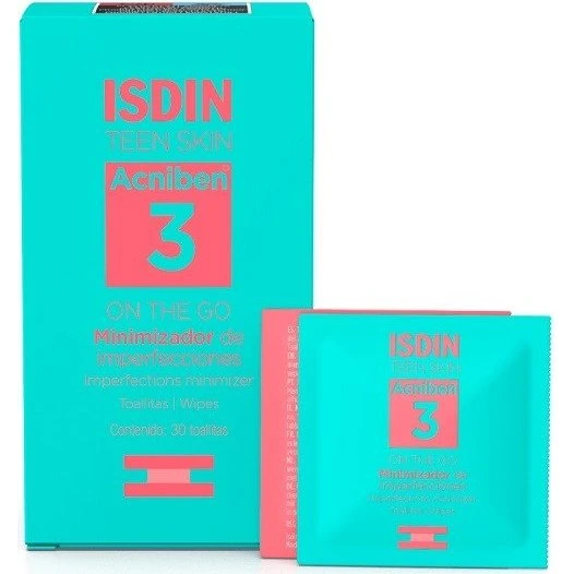 ISDIN ACNIBEN Teen Skin Minimizador de Imperfecciones 30 Toallitas