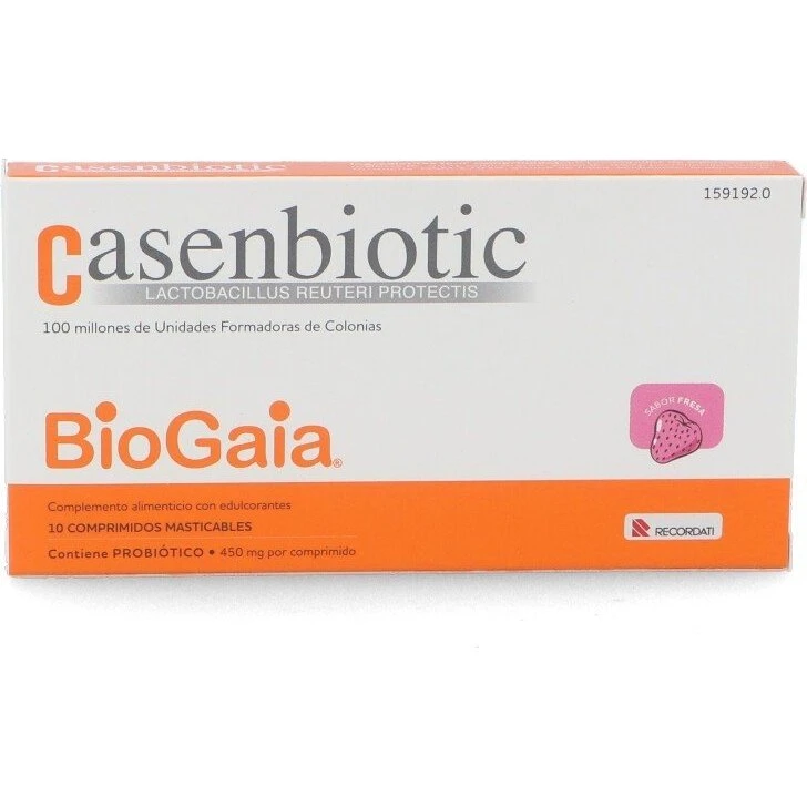 Casenbiotic Sabor Fresa 10 Comprimidos Masticables