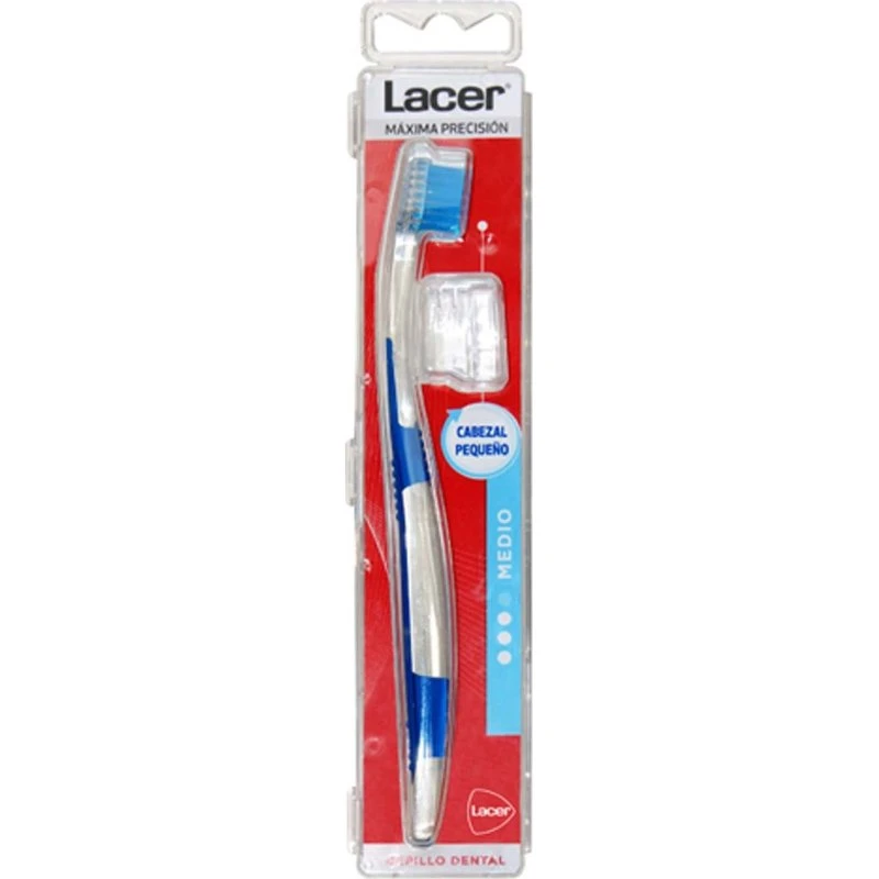LACER Cepillo Dental Cabezal Pequeño Firmeza Media