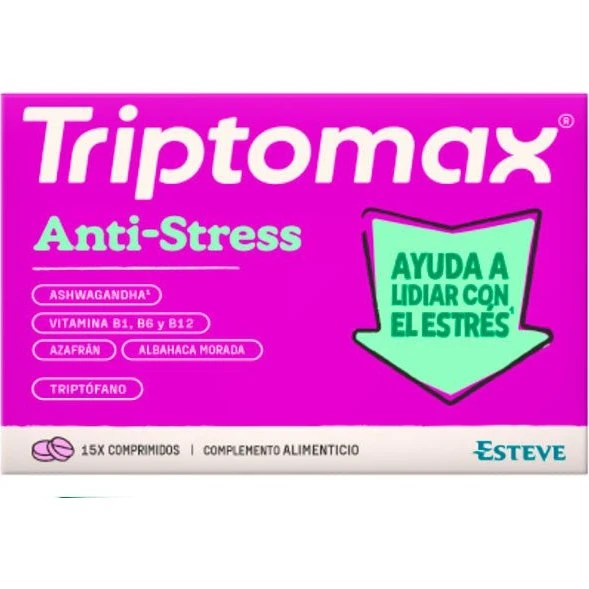 Triptomax Anti Stress Suplemento 15 Comprimidos
