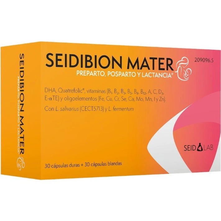 Seidibion Mater Preparto, Postparto y Lactancia (30 Comp + 30 Cáps)