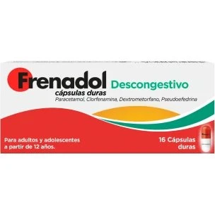 Frenadol Descongestivo 16 Cápsulas