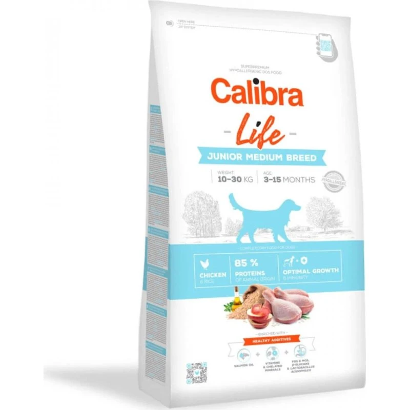 Calibra Dog Life Junior Medium Breed Pollo 2,5kg