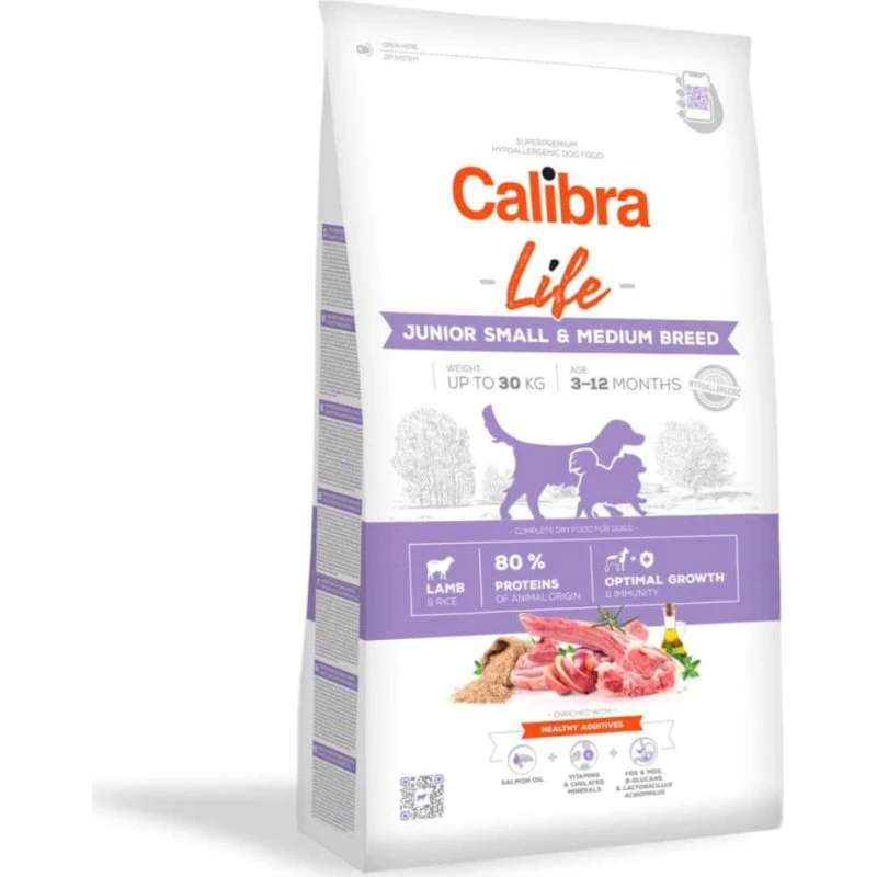 Calibra Dog Life Junior Cordero para Razas Pequeñas y Medianas 2,5kg