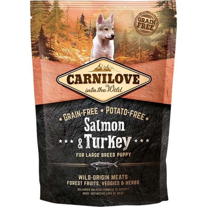 Carnilove Puppy Large Salmón y Pavo 1,5kg