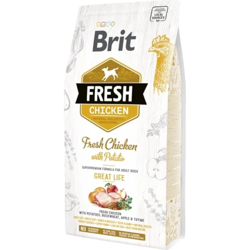 Brit Fresh Great Life Pollo con Patata Pienso Adultos 2,5kg