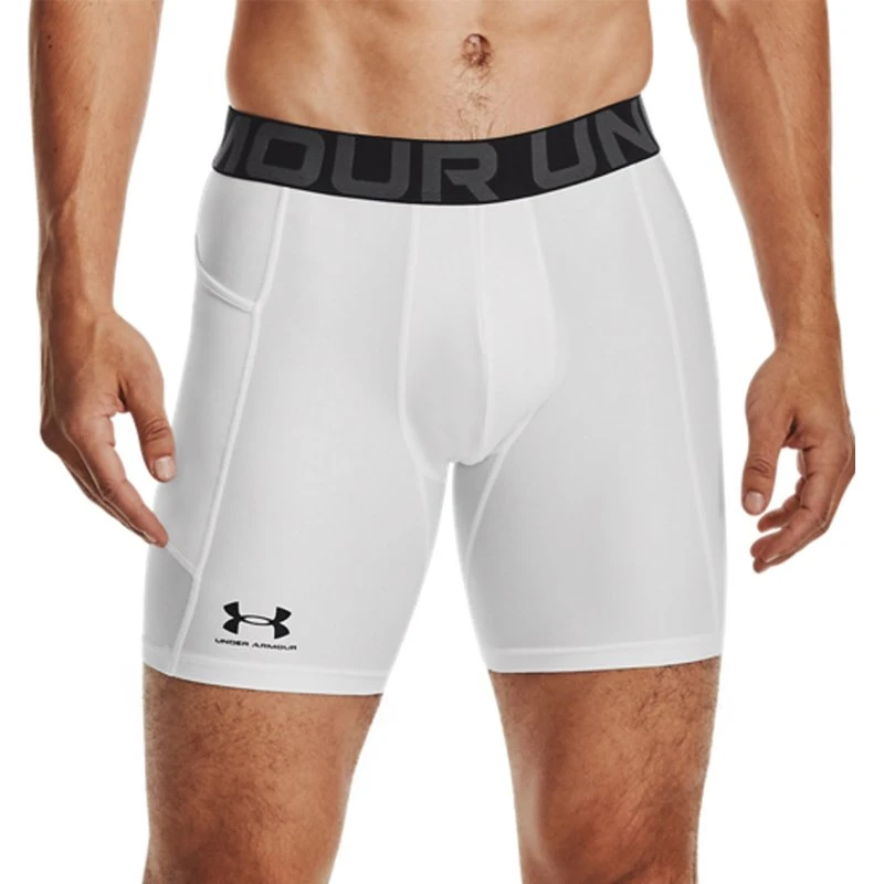 Under Armour HeatGear Mallas Cortas White/Black