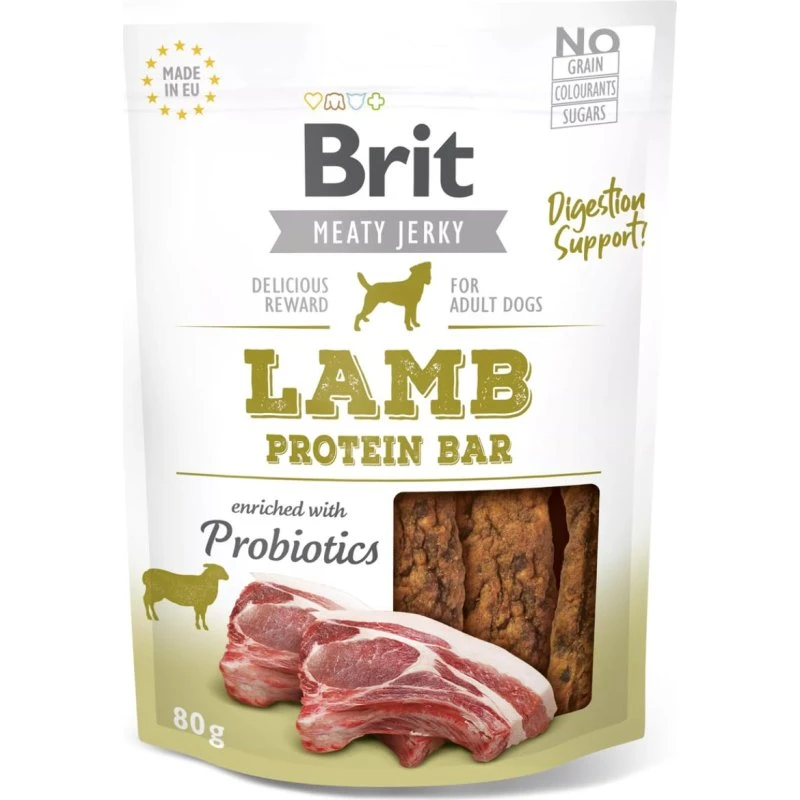 Brit Jerky Snackprotein Bar de Cordero - 80g