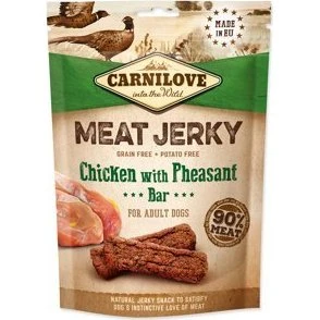 Carnilove Jerky Pollo y Faisán Golosinas para Perros 12x100g