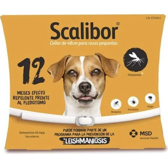 Scalibor Collar Antiparasitario para Perros Pequeños/Medianos 48 cm