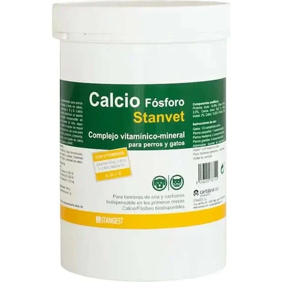 Stangest Calcio / Fósforo 500 Comprimidos para Perros y Gatos