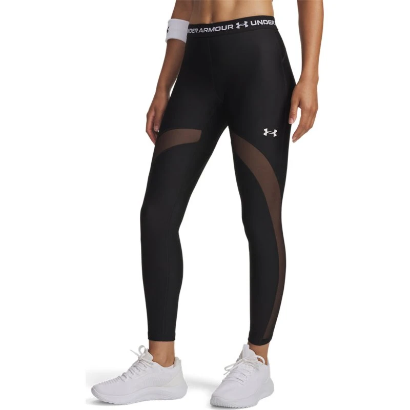 Under Armour HeatGear Tights Negro/Blanco