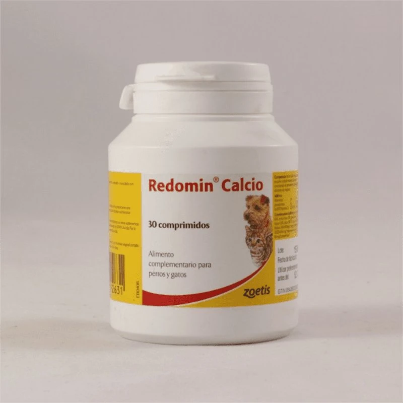 Zoetis Redomin Calcio 30 Comprimidos para Perros y Gatos