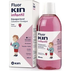 Kin Fluorkin Infantil Enjuague Bucal Anticaries Sabor Fresa 500ml