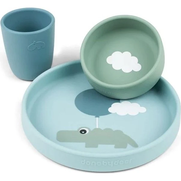 Done by Deer Vajilla Silicona Happy Clouds Azul