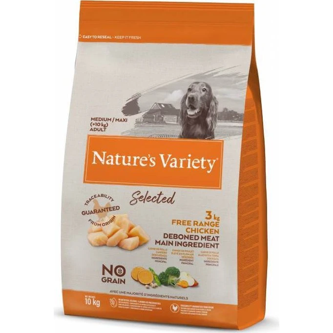 Nature's Variety No Grain Adult Medium/Maxi Chicken 10 Kg