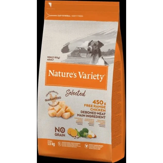 Nature's Variety Original No Grain Pienso para Perros Adultos con Pollo 1,5kg