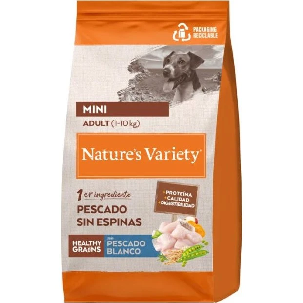Nature's Variety Healthy Grains Adult Mini Pescado Blanco 2 x 3 kg