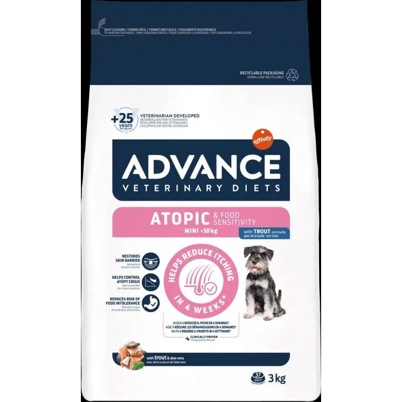 Advance Mini Atopic Veterinary Diets para Perros - Pack Ahorro 2 x 3 kg