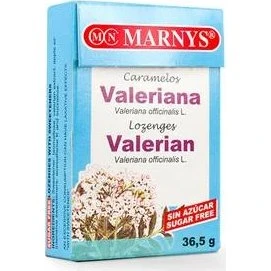 Marnys Caramelos de Valeriana Relax con Sabor a Manzana, 36,5g